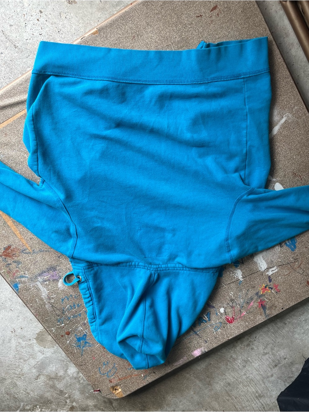 Aeropostale Bright Teal Blue Hoodie with Brand Patch - Picture 2 of 3